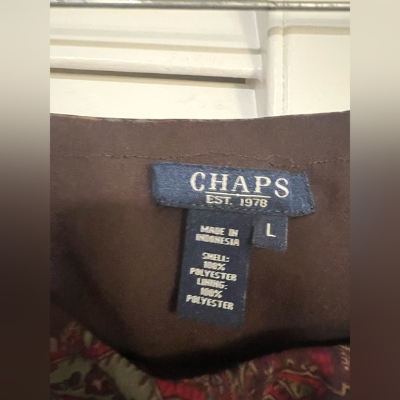 Chaps brown paisley midi skirt - Picture 3 of 4